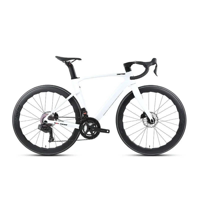 CYCLONE bicicleta de carbono bicicleta carreras WheelTop EDS grupo eléctrico freno de disco hidráulico 24 velocidades ciclismo