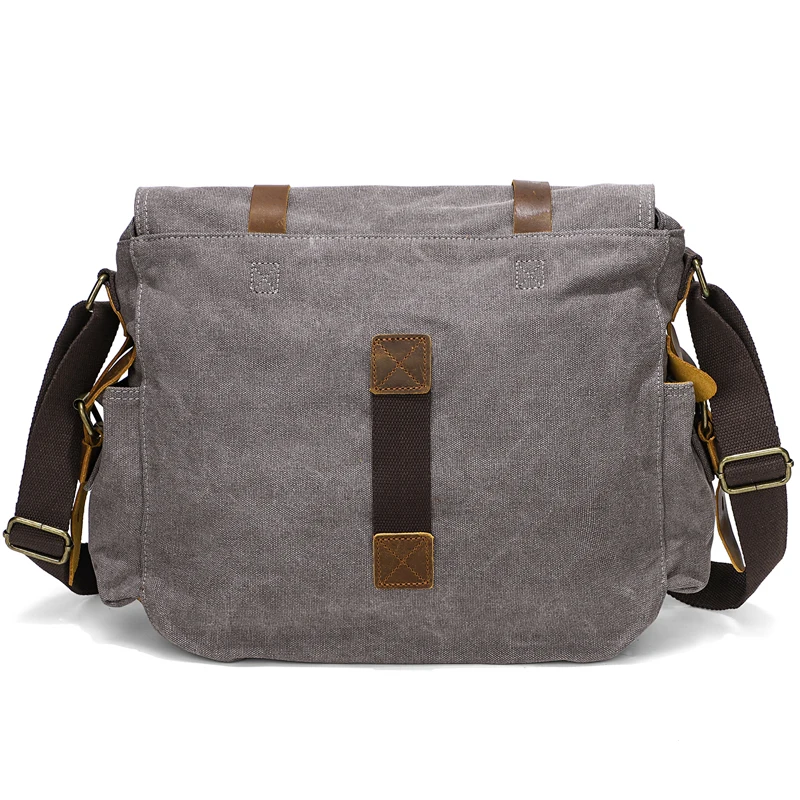 Vintage Canvas Leather Men Messenger Bag I AM Legend Shoulder Bags Big Crossbody Satchel Shoulder Laptop Bag