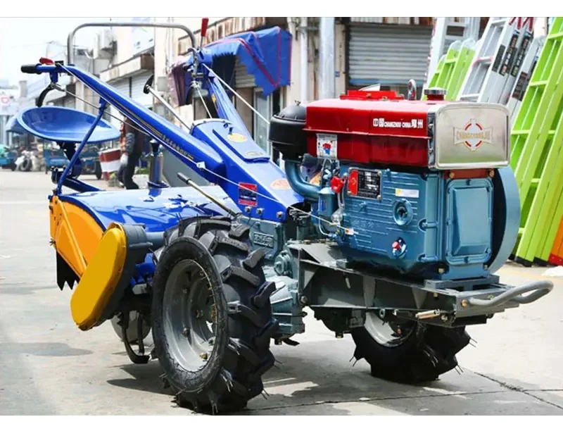 22hp Walking tractor rotary tiller household paddy field tiller multi-function ridge tiller，Garden Machines and Equipment