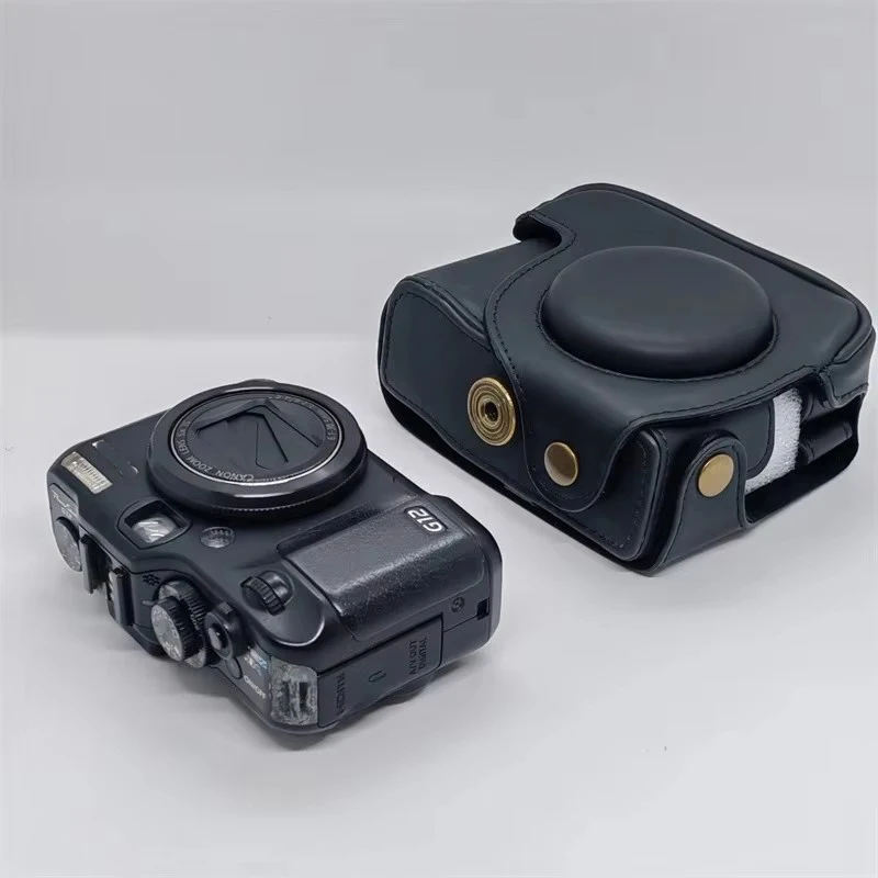 Waterproof Photo Camera PU leather Bag Body cover Case For CANON G10 G11 G12 G15 G16 Digital Camera Protective sleeve