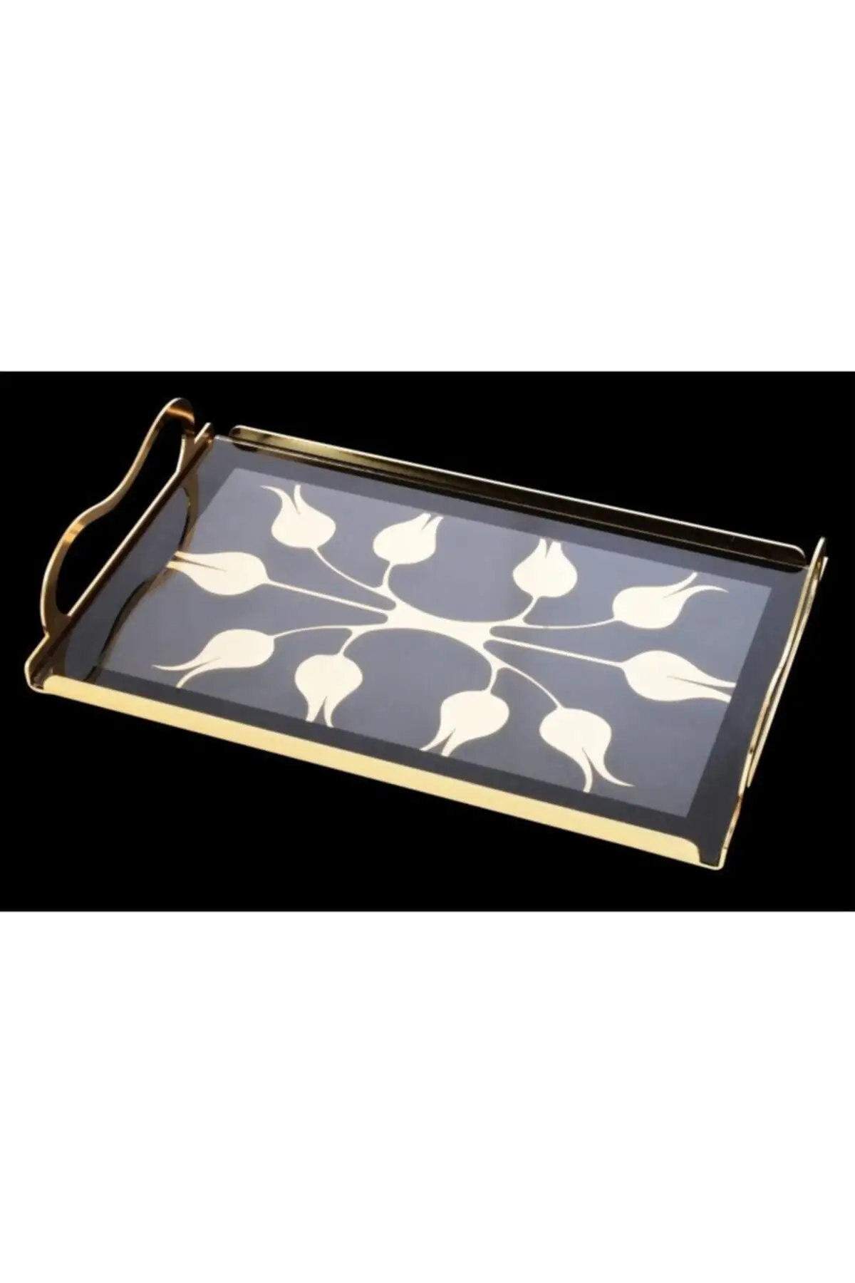 

DOLBOVI luxury tray Service Presentation tray the Laleli Laser Gold tray поднос plateau luxury