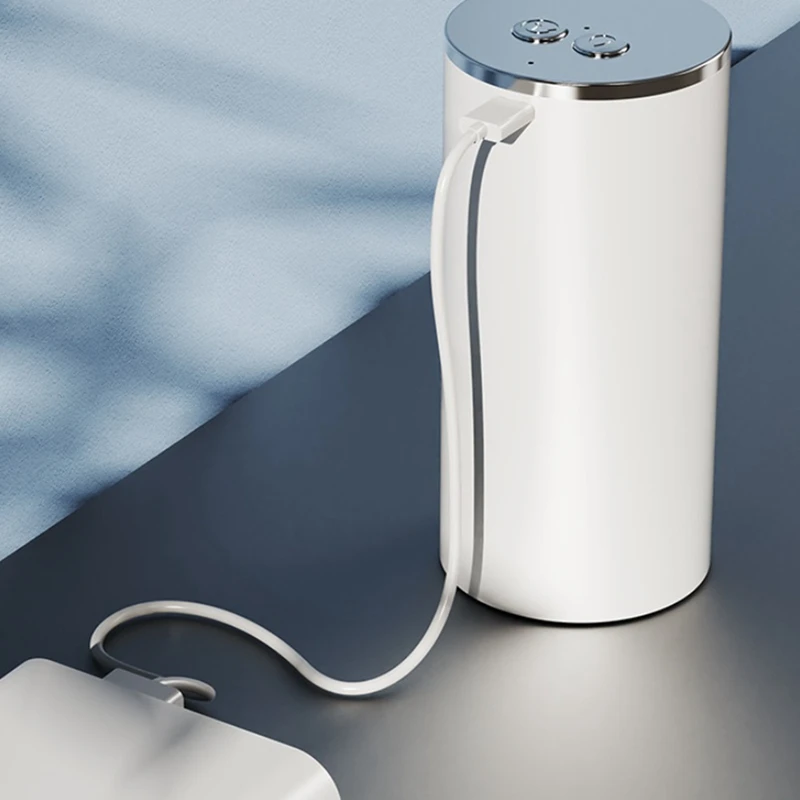 ปั๊มน้ำไฟฟ้าสำหรับขวดเครื่องจ่ายน้ำดื่มแบบชาร์จ USB เสียงเบาปั๊มขนาดเล็กสิ่งประดิษฐ์ดูดทนทานใช้งานง่าย