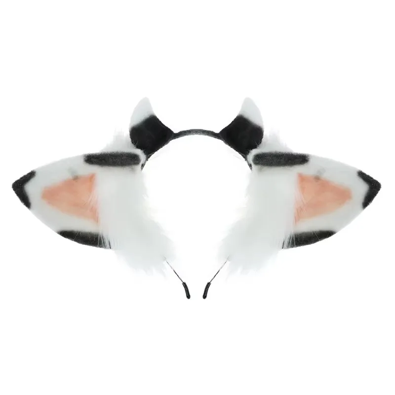 fallenvex-store-ear-headband-plush-beast-ears-headwear-with-tail-cosplay-accessory-cute-animal-headpiece-comic-party-halloween