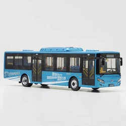 Diecast 1:42 Scale H12 New Energy Bus Alloy Car Model Finished Product Simulation Toy Collection Gift Static Model