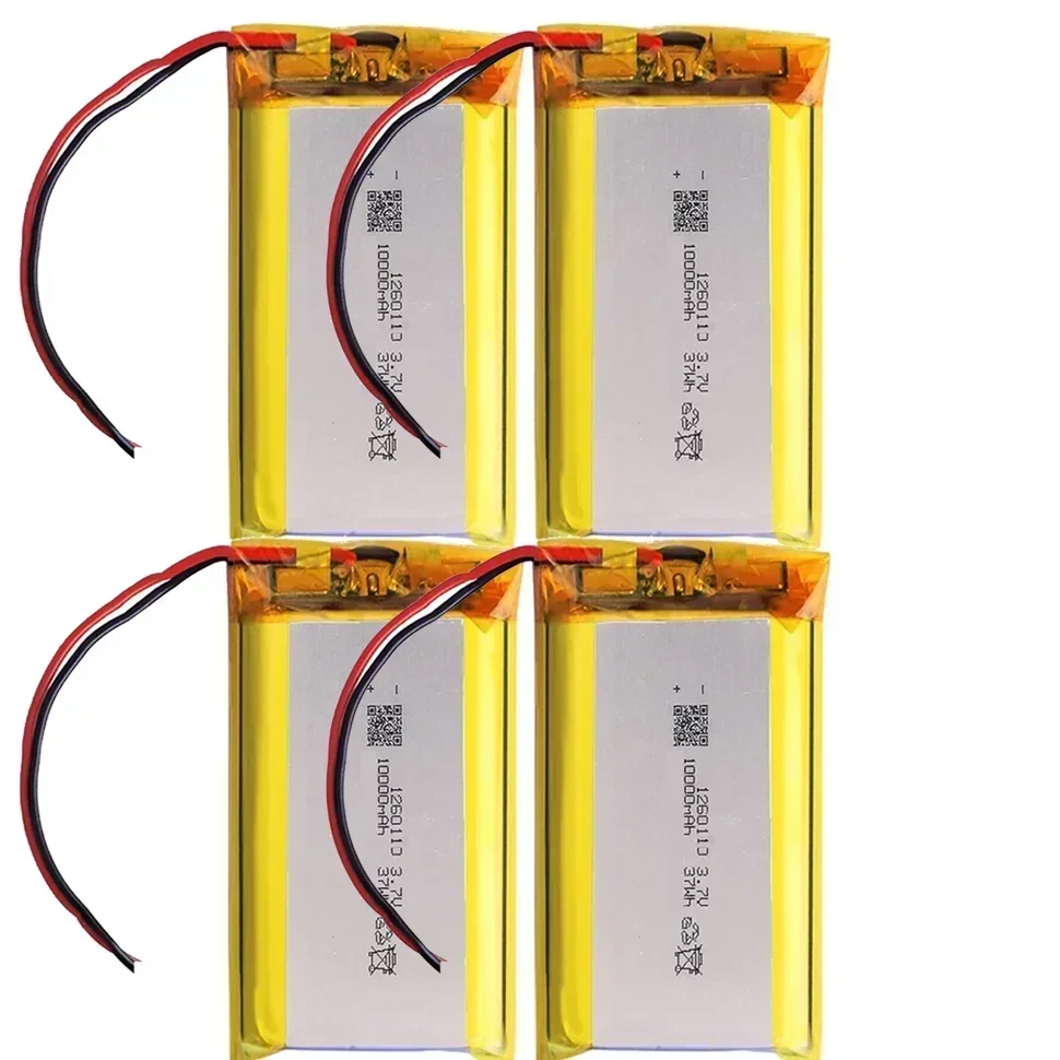 Hoge Kwaliteit 3.7 V 10000 mAh 1260110 Oplaadbare Polymeer Batterijen Lipo Li-Po voor Speelgoed Power Bank GPS Laptop Camping verlichting Diy