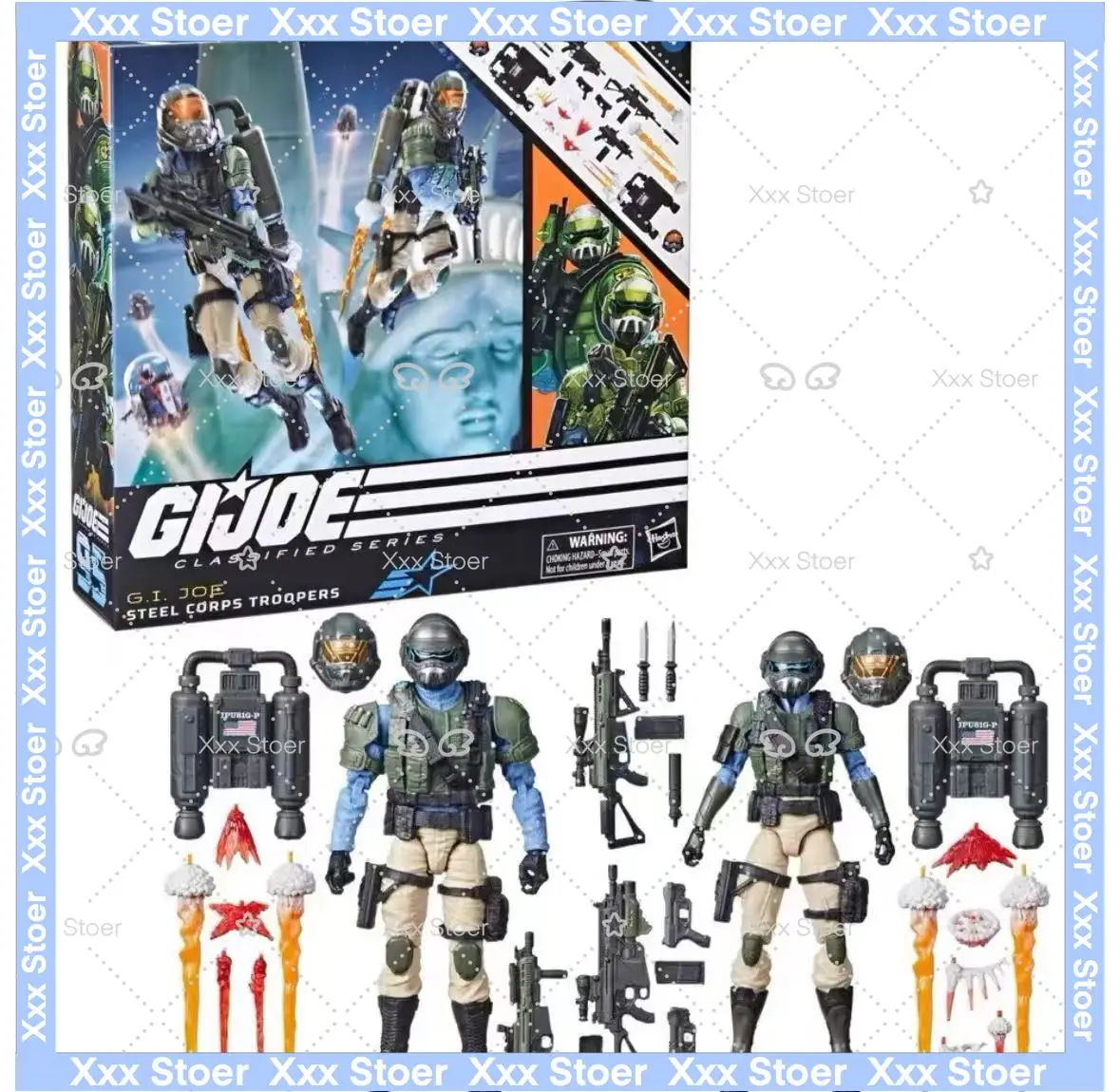 

Специальное предложение для Hasbro G.I. Набор из 2 фигурок солдат Steel Corps Joe Classified Series No.95, 15 см, коллекционные модели-игрушки