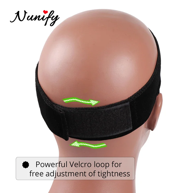 Nunify عدم الانزلاق لينة المخملية باروكة شعر مستعار للنساء قبضة عقال النساء المخملية شعر مستعار اكسسوارات قبضة وشاح عقال قابل للتعديل