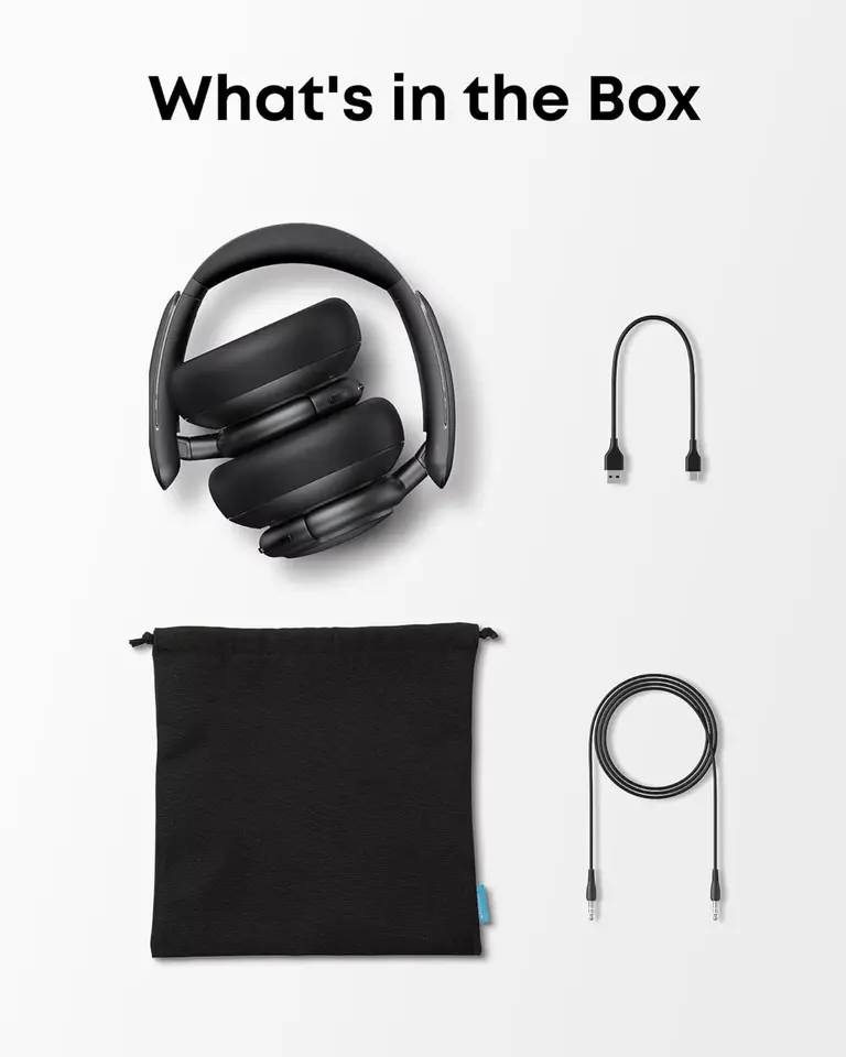 Soundcore by Anker Life Q30 Hybrid Active Noise Cancelling Headphones Wireless Bluetooth Headphones Over Ear Headset Earphone - 6