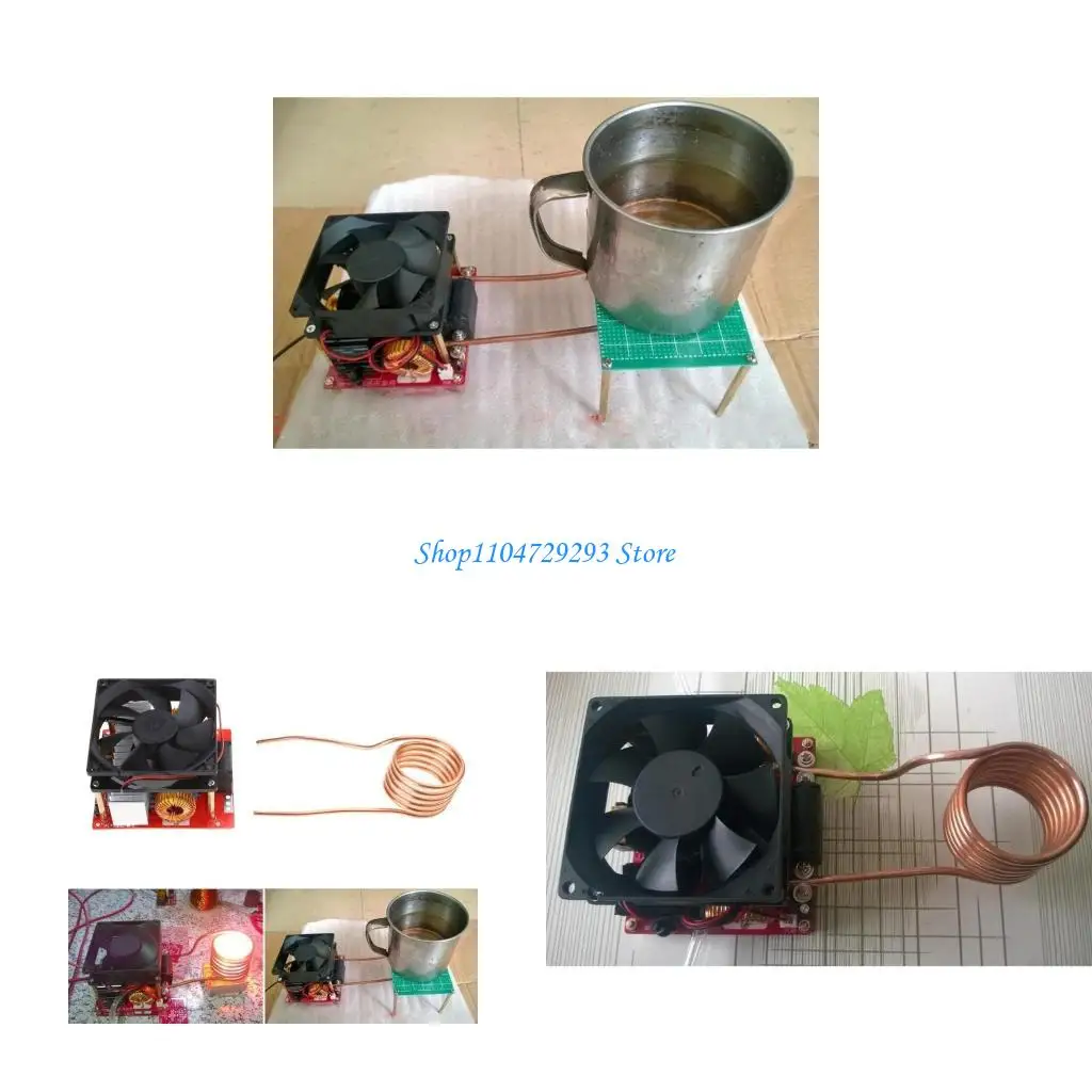 

Y2GD 1000W ZVS Induction Heating Plate Board Heater Cooker Coil Tube DIY Black