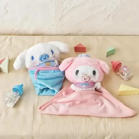 नया Sanrio Hellokitty Cinnamoroll My Melody बेबी ड्रेस अप बोतल खिलौना सेट उपहार बॉक्स सजाने Kawaii एनीमे चरित्र गुड़िया उपहार 10 best sales बेबी सिनामोरोल - №8
