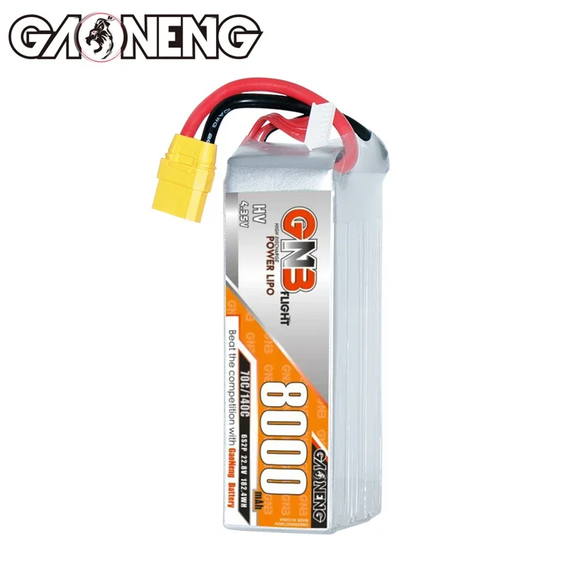 GNB 6S 22.8 8000mAh 70C/140C akumulator LiPo do samolotów RC helikopter łodzie RC samochody 22.8V akumulator z wtyczką XT60/XT90