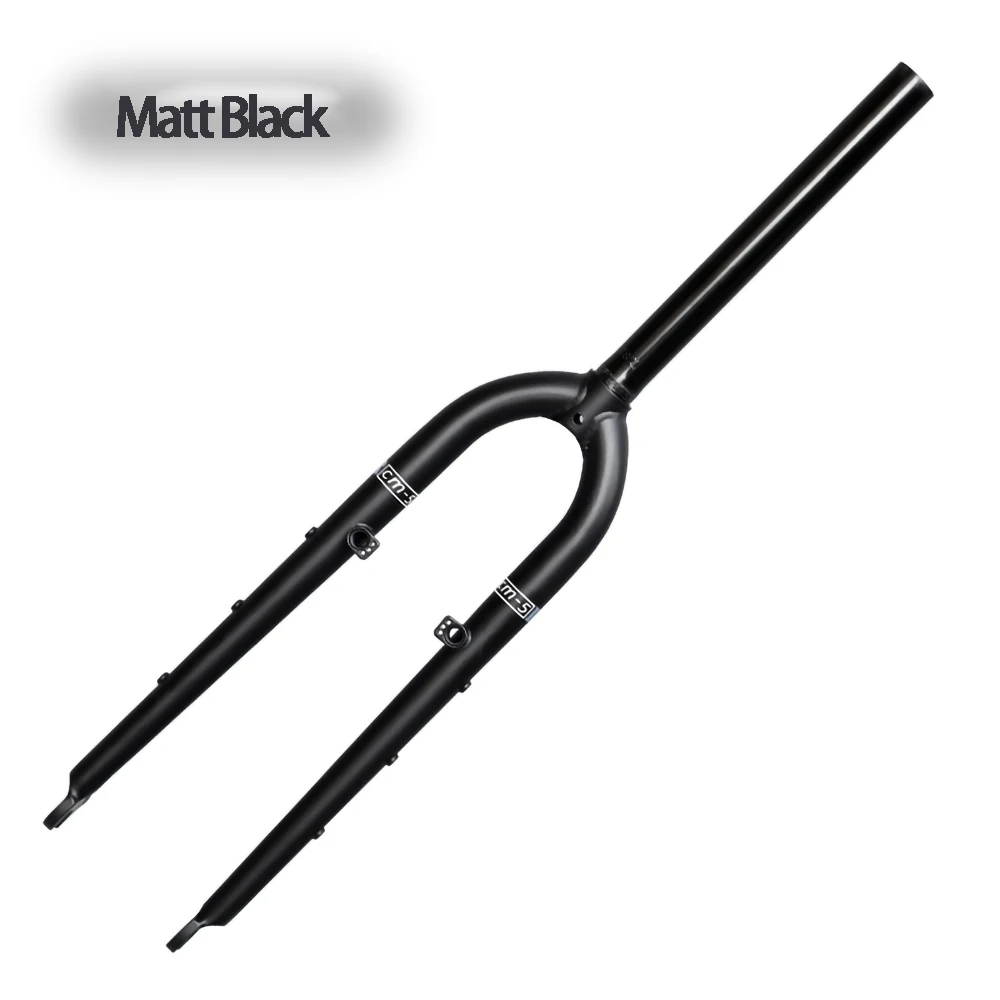 26/27.5ER DARKROCK CM-5 Cr-Mo Steels Front Fork 28.6mm DISC and V Brake MTB Rigid Fork Mountain Bikes Parts Matt Glossy