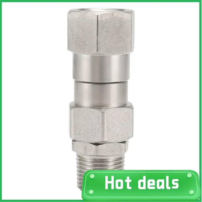 

AC62-2Pcs Поворотный фитинг для мойки высокого давления, фитинг с наружной резьбой NPT 3/8 дюйма, нержавеющая сталь, фитинг без заглушки для шланга