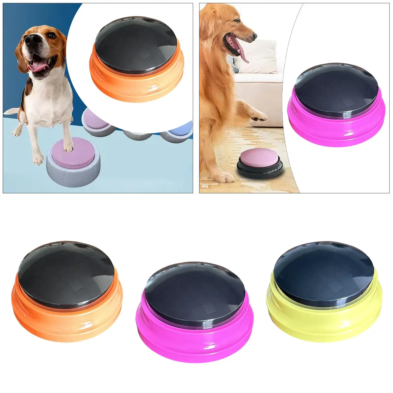 30S Answer Buzzers Pet Training Device Gags Gifts Squeeze Box Noise Maker