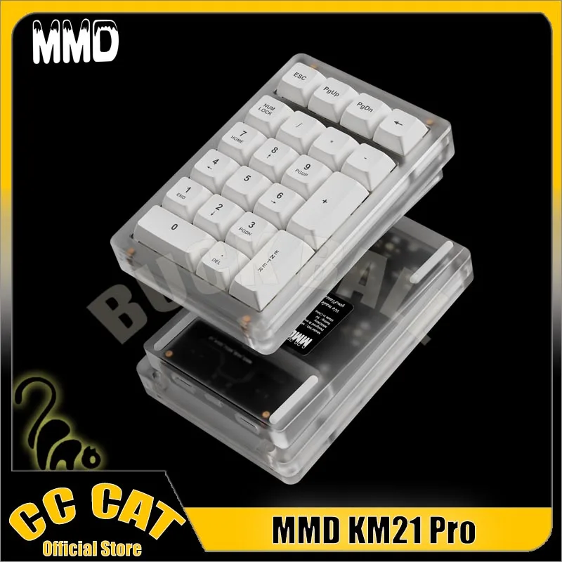 

MMD KM21Pro Механическая клавиатура из алюминиевого сплава, 21 клавиша, проводная цифровая клавиатура, индивидуальная мини-клавиатура для дизайнерского программатора