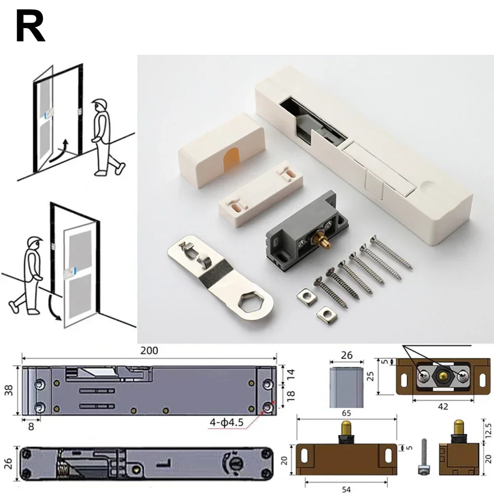 Damper Adjustable Door Closer Sliding Door Cover Light Brightness Manual Measurement Deviation Damping Buffer Hydraulic