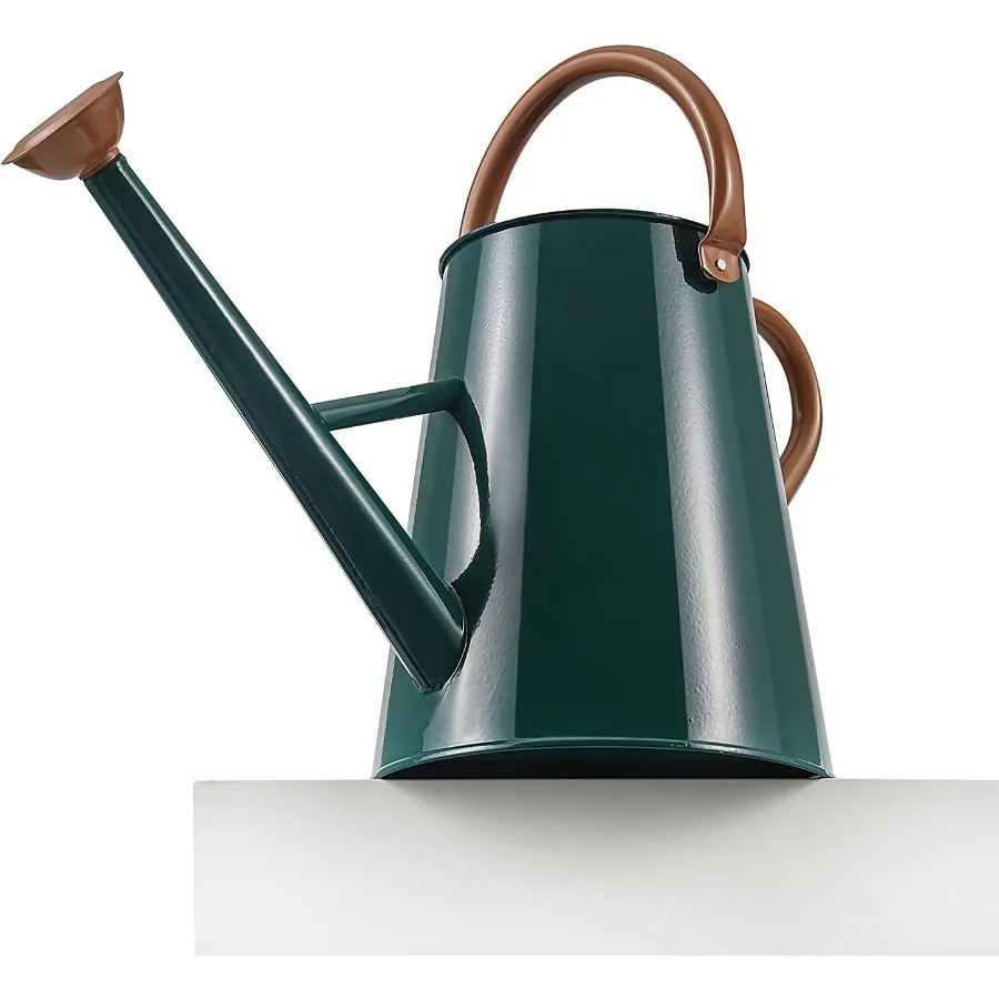 

Large 1.5 Gallon Metal Watering Can with Removable Spout for Indoor and Outdoor Plants Durable Galvanized Steel Gardening Water