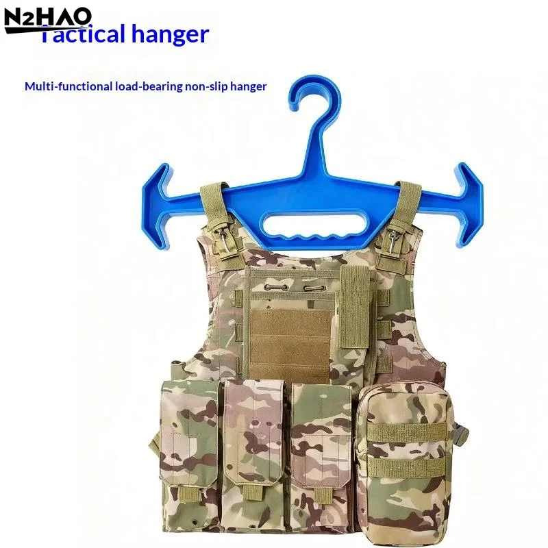 1PCS clothes hanger Heavy Duty Hanger Hunting Tactical Vest Hanger Diving Suits Paintball Airsoft Equipment Display Rack - view 4