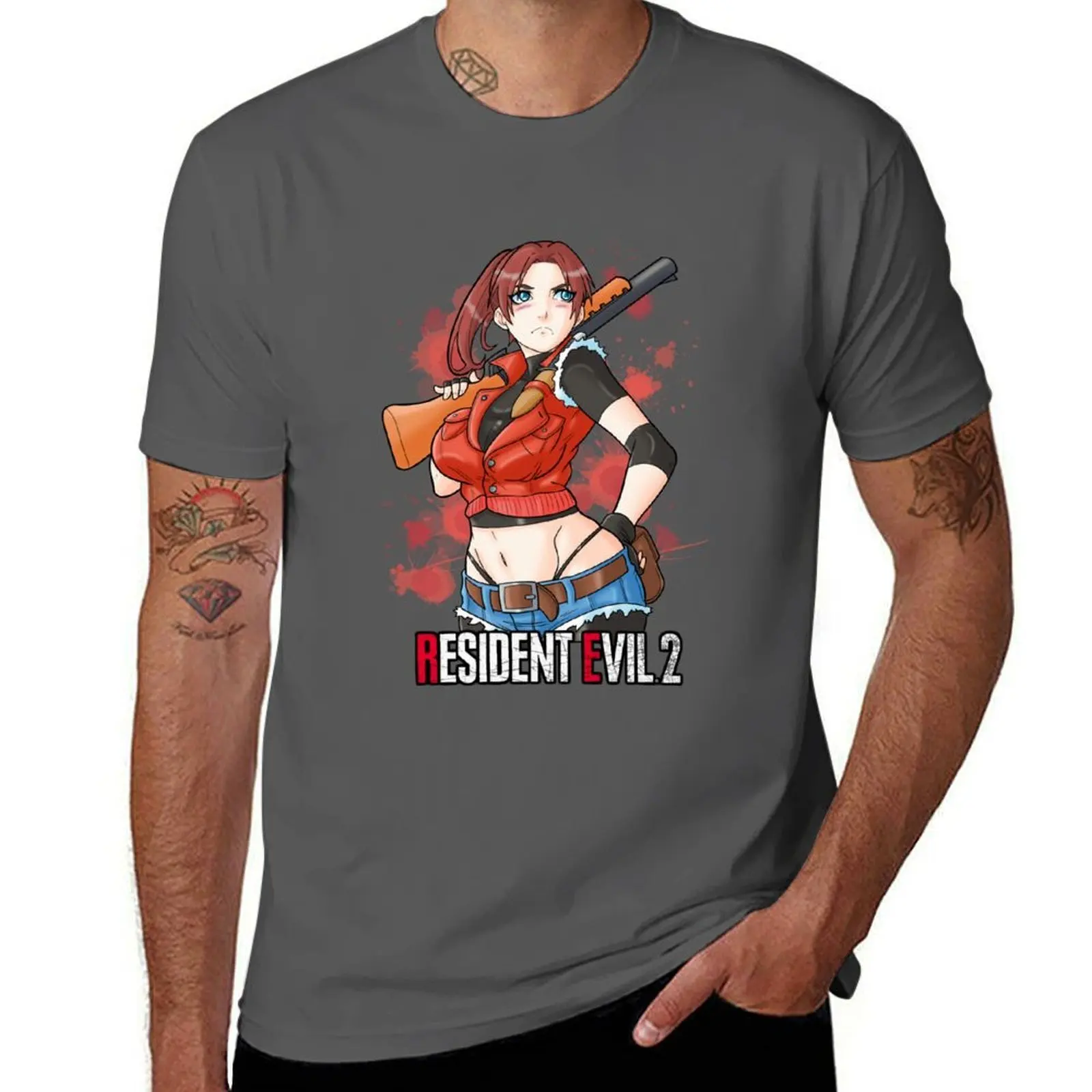 

Claire Redfield T-Shirt Standard Fit Solid Tee Shirt