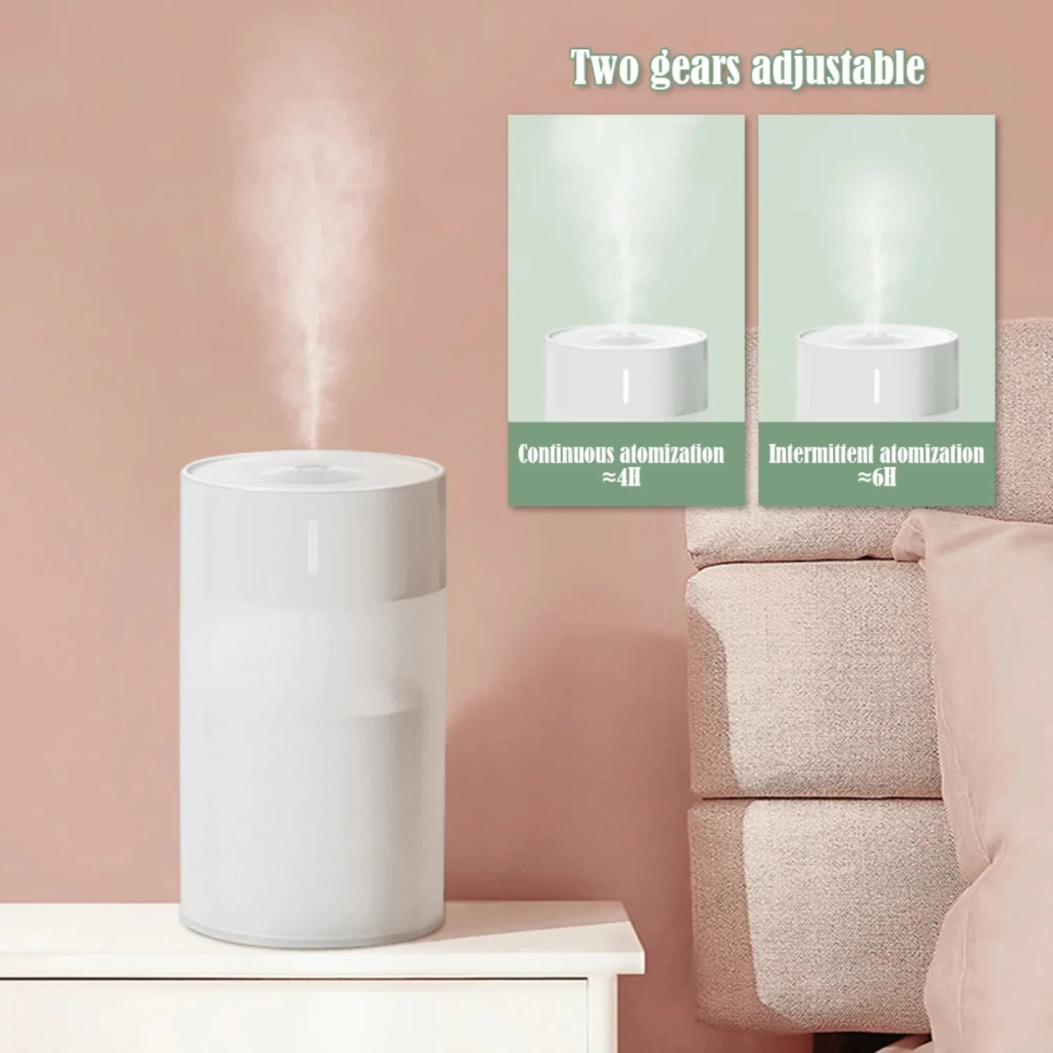 แบบพกพา 260ml Mini Air Humidifier น้ํามัน Diffuser USB Cool Mist Sprayer ที่มีสีสัน Night Light รถ