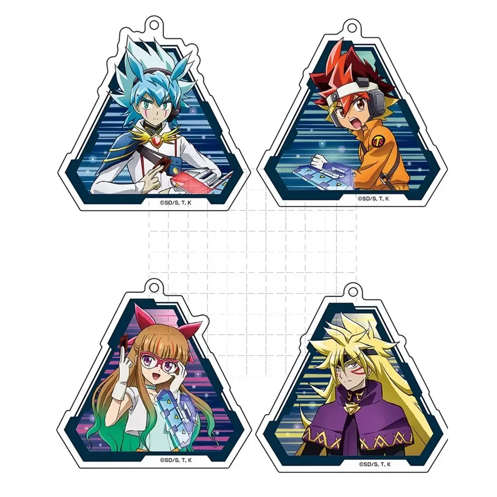 Game Yu-Gi-Oh! GO RUSH! Keychain Doll Anime YuGiOh Yuuhi Oudou Yuamu Yudias Zuwijo Acrylic Keyring Pendant for Gift