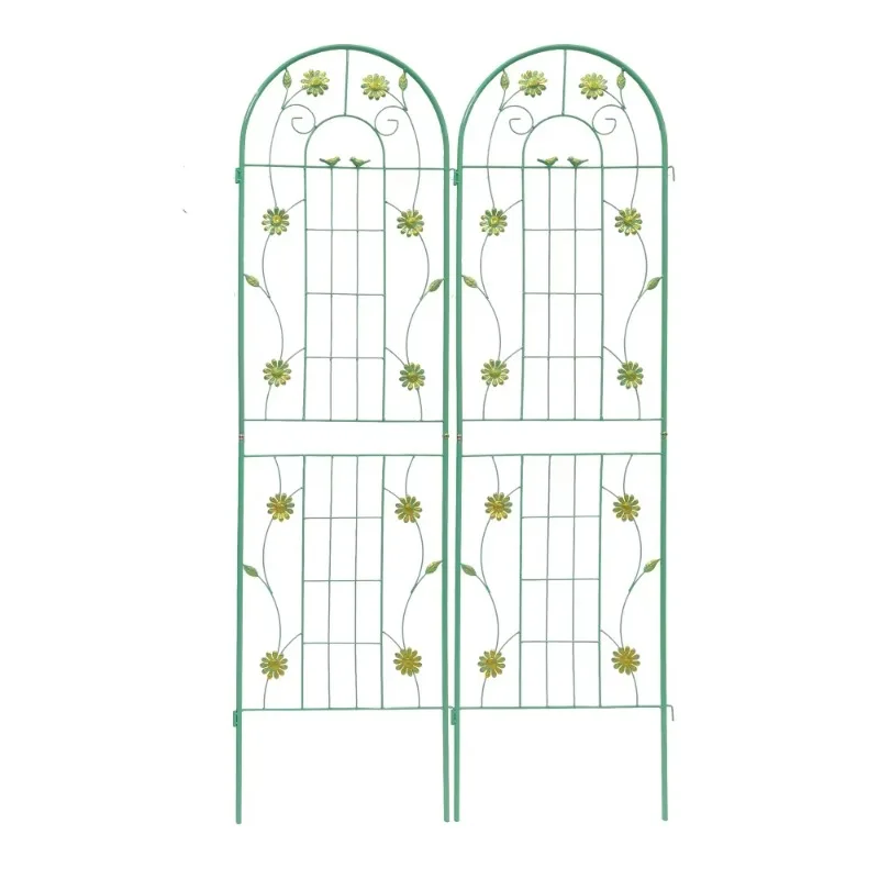 M2-piece metal garden flower stand rust-proof flower stand, suitable for climbing plants Outdoor flower support frame