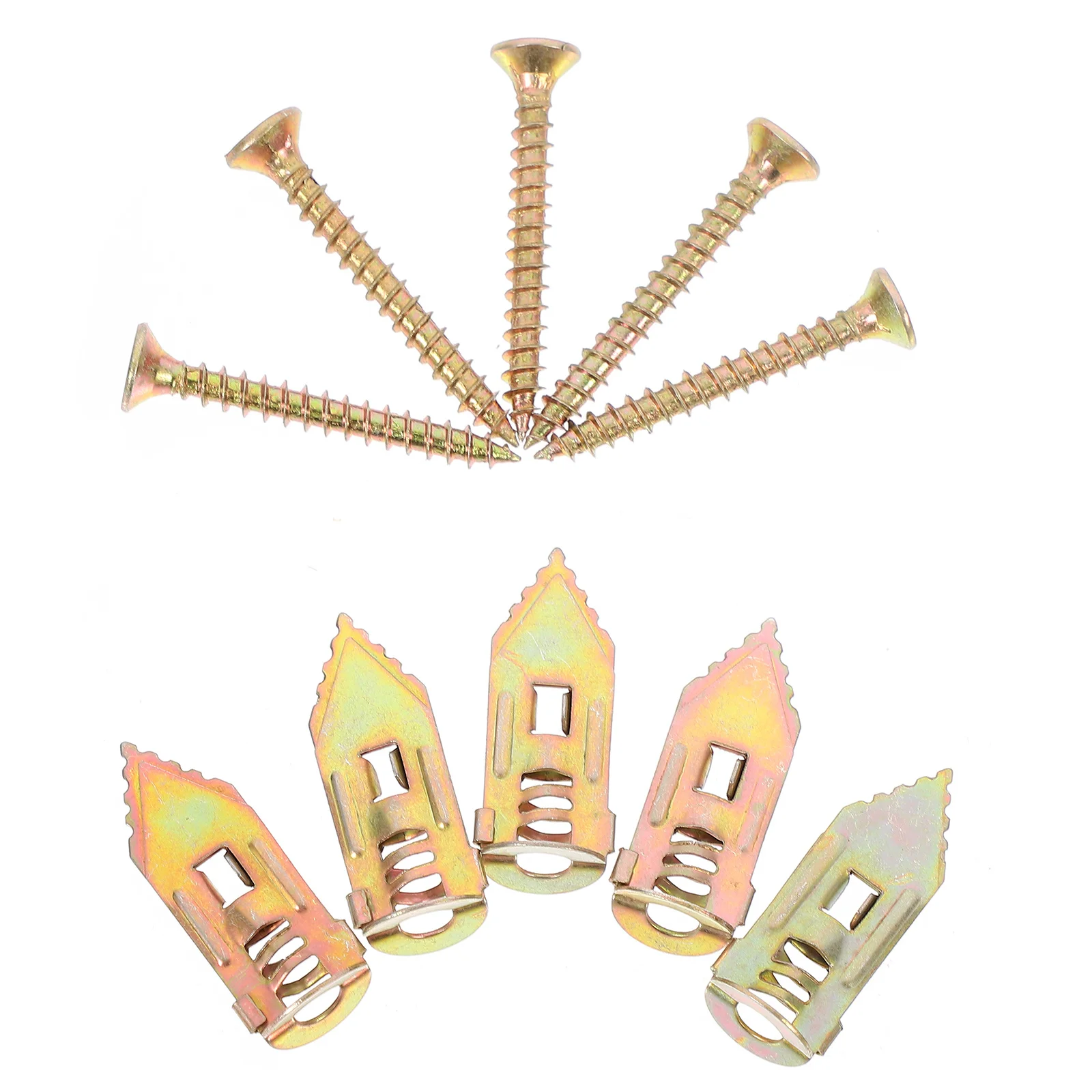 50 قطعة مسامير التوسع المعدنية الذاتي الحفر جدار مرساة جوفاء جدار التنصت المسمار وقت طويل استخدام دريوال مرساة توسيع مسامير