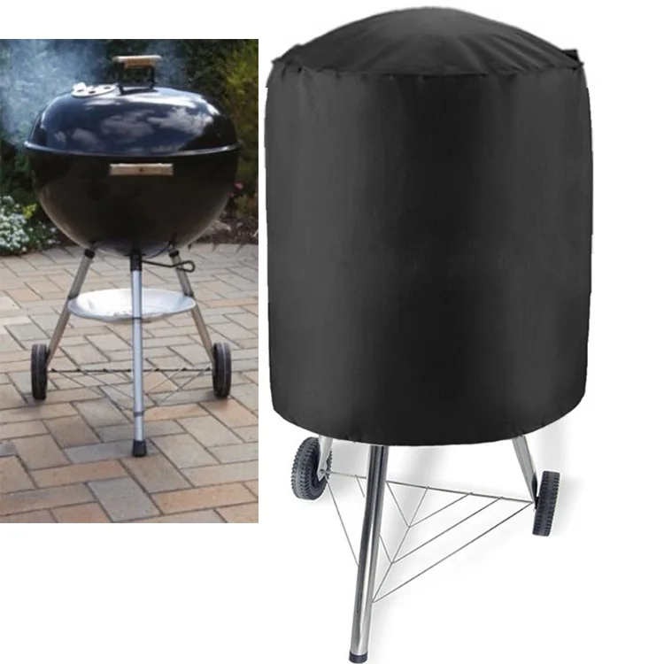 Hot Sale 210D Picnic Grill Cover Round Waterproof Cover Outdoor BBQ Rain Cover ebay amazon