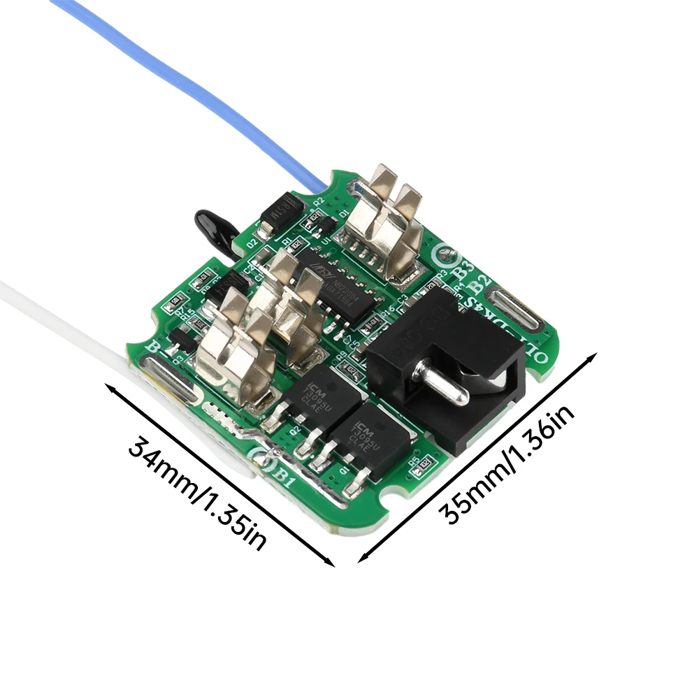 BMS 4S 16.8V 30A 18650 lithium battery protection board plug-in power tool 250us short circuit protection