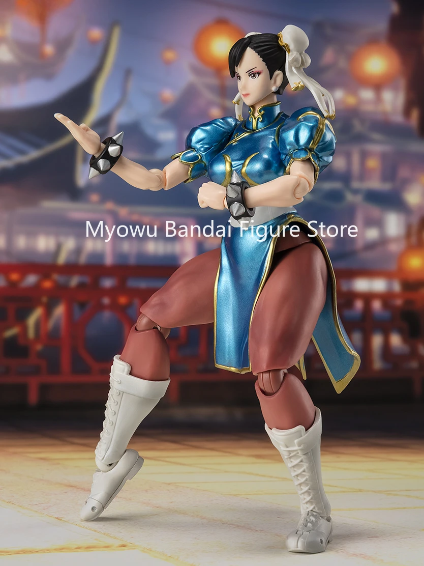 In Stock Brand New Bandai SHF Street Fighter Series Chun-Li -Outfit 2 - Movable Anime Doll Figure Ornament Model Gift