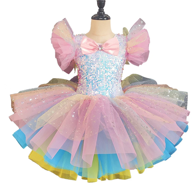 Professional Ballet Costume Classic Ballerina Ballet Tutu Dancewear Kid Girl Princess Dance Ballet Dress Leotards Dance Outfit