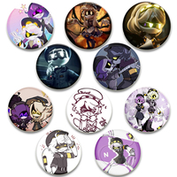 Murder Drone Uzi X N Cute Anime Button Pin Creative Cartoon V Fan Art Brooch Badge Backpack Decor Fans Collect Friends Gift