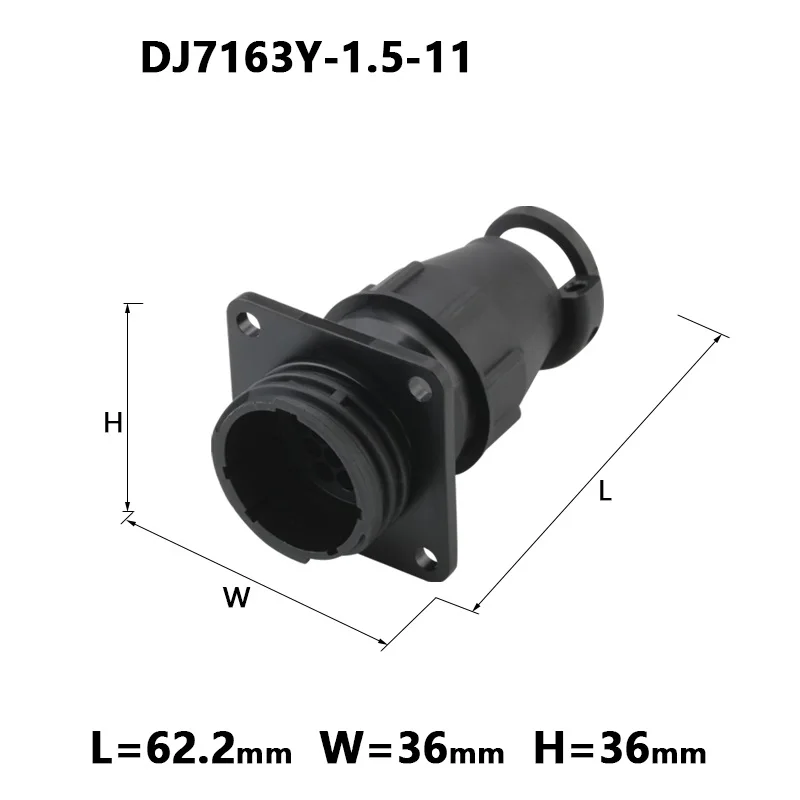 50 Sets Automotive CPC Circular Panel Mount Connector DJ7163Y-1.5-11