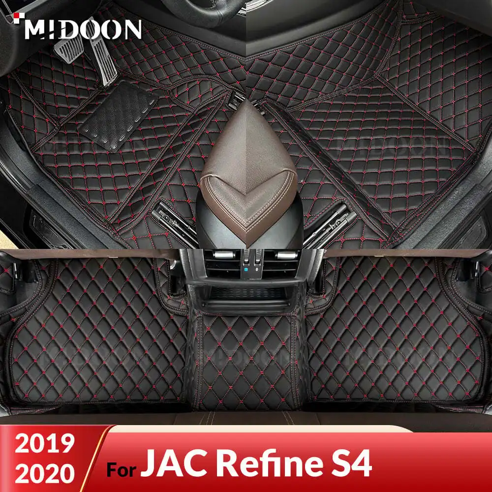 

MIDOON Car Floor Mats For JAC Refine S4 2019 2020 Custom Auto Foot Pads Automobile Carpet Cover Interior Accessories