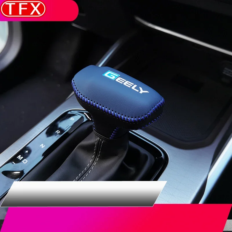 For Geely All-new Emgrand II 2023 2024 Car Styling Armrest Anti-dirty Pad Cover Gear Shift Collars Handbrake Cover Accessories