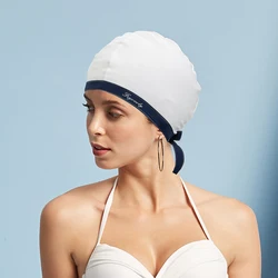 Women Ladies Fashion Stylish Ear Protection Comfortable Swimming Cap Hats Accessories Waterproof Fishtail