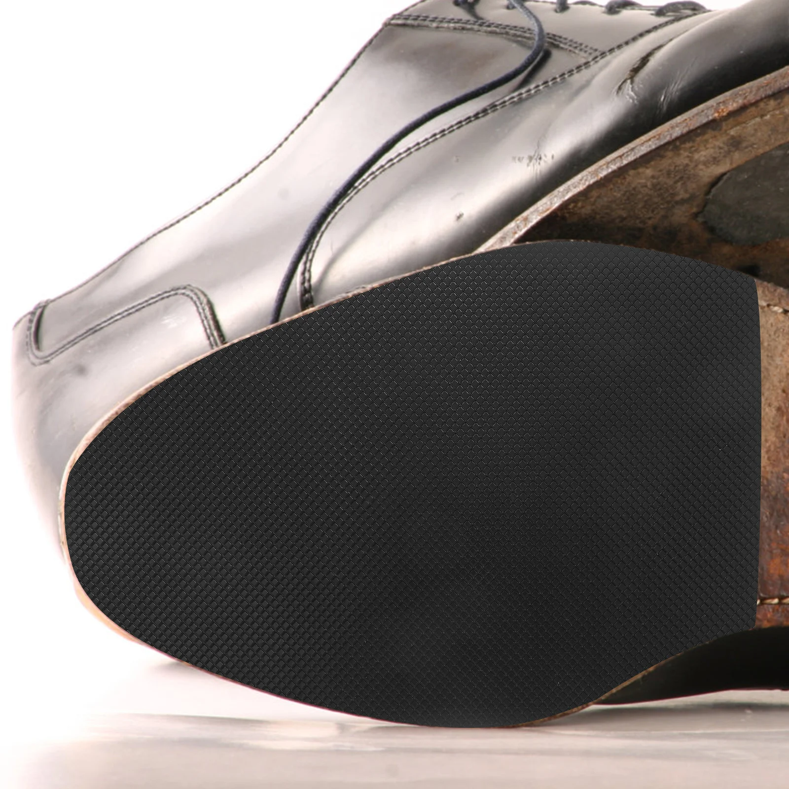 

2 pcs Shoe Sole Protectors Black Cuttable Rubber Non-Slip Bottom Pads For Men Women Sneakers Heels Sport Shoes Repair
