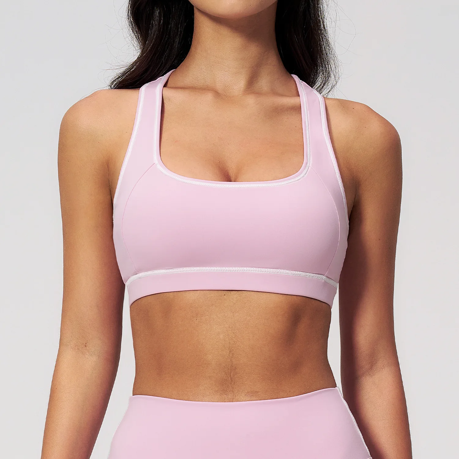 Summer Yoga Bra Women's Workout Top Quick-Dry Gym Sports Vest Female Cycling Running Tight Top Women U-Back Fitness Underwear