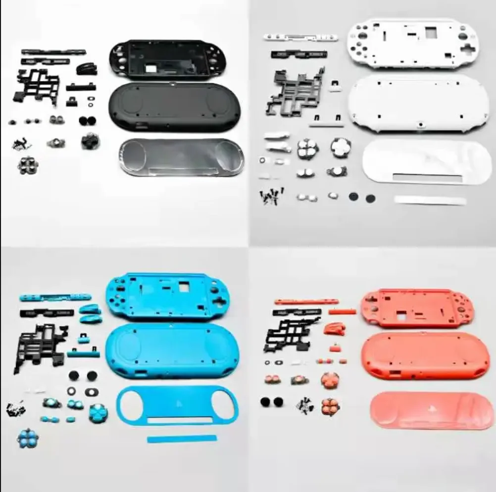 For psvita 2000 Full Set Housing Shell For PSV2000 Game Console Replacement Housing Case Cover with Buttons Kit