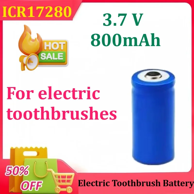 ICR17280 17280 3.7V 800mAh Electric Toothbrush Rechargeable  Lithium Ion Battery
