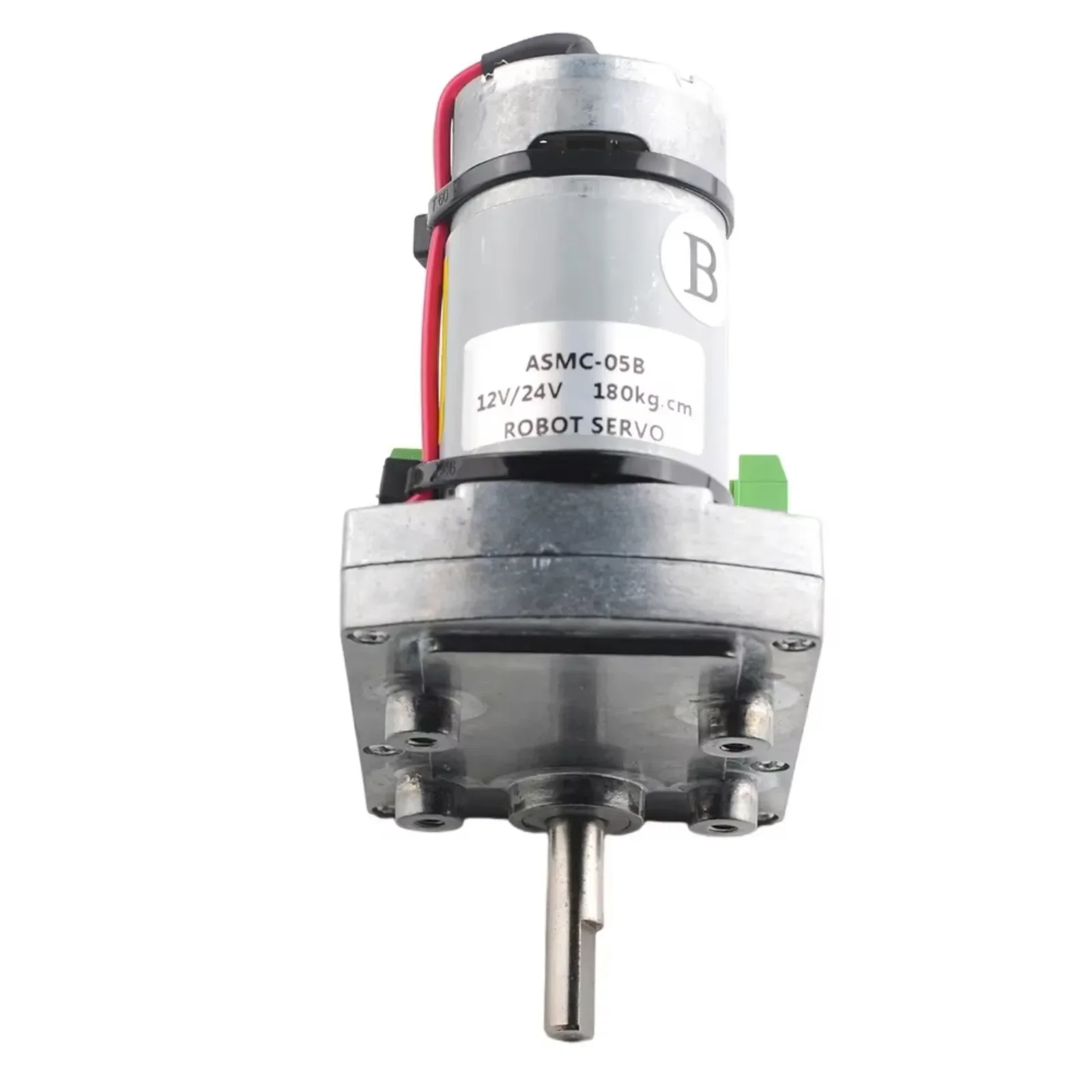 ASMC-05B High Torque Servo 180kg.cm Alloy Servos 12V/24V for Robot Arm Valve Large Robotic Manipulator with Special Arm Plate