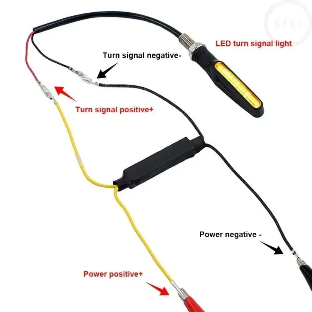 LED Turn Signal Fault Decoder for Motorcycle Blinker Error Fix 26 Ohm Indicator Load Resistor 12V 21W