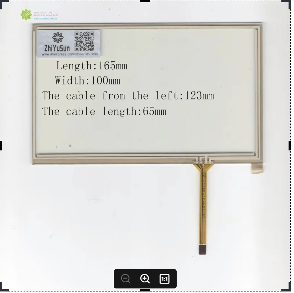 NEW GPC-070F 165mm*100mm  7inch 4 line For CarDVD touch screen panel for AT070TN90 display this is compatible