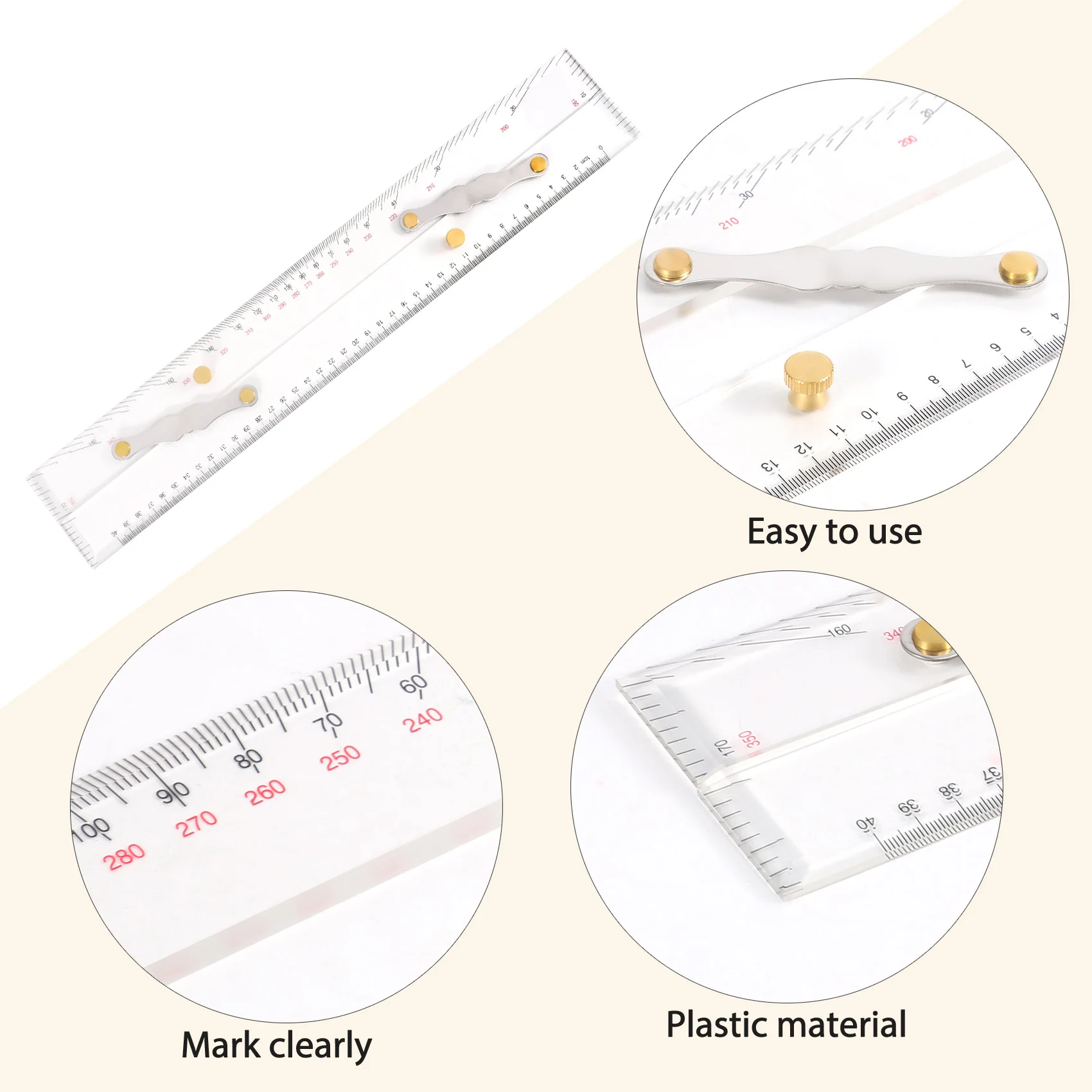 A36T-Marine Ruler Parallel Ruler Nautical Charts Parallel Ruler Mapping Points To Pull Parallel Ruler