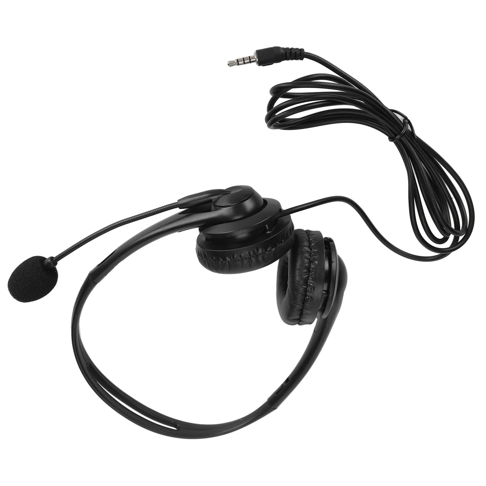 Service Headset Customer Service Headset Hands  Stereo Corded Binaural PC Noise Cancelling Headphone for Phone Sales