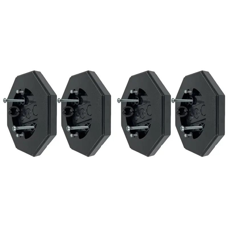 

Комплект для вертикального монтажа KYCOR-4Pack 8161: Основание для сайдинга, восьмиугольный кронштейн для фонарей со встроенным корпусом для наружного применения на гладких плоских поверхностях