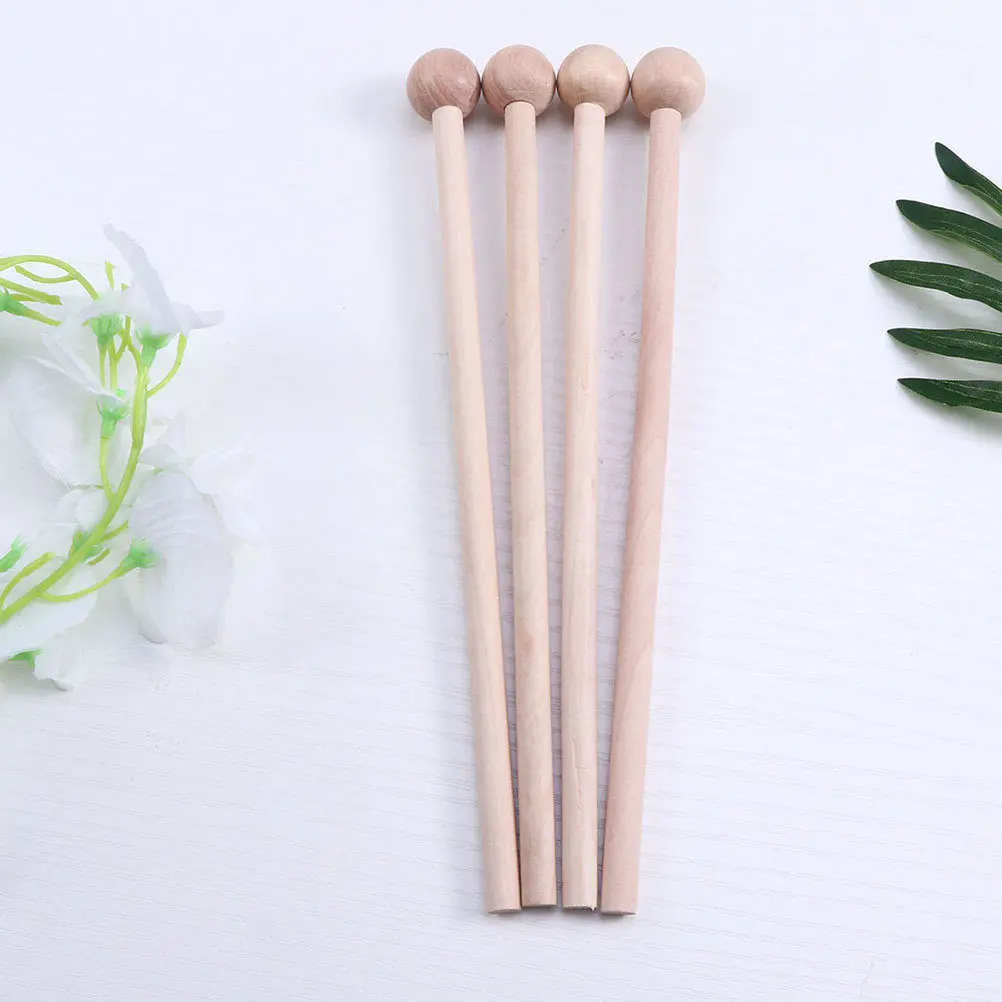 

10pcs Percussion Mallets Wooden Drumsticks For Marimba Xylophone Music Instrument Accessories Hardwood Handle Kids Learning