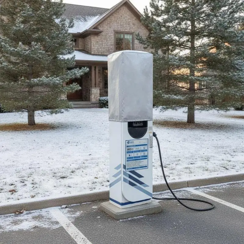 EV Charger Protective Cover, Waterproof Dustproof Sunproof Outdoor Electric Vehicle Charging Pile Protector