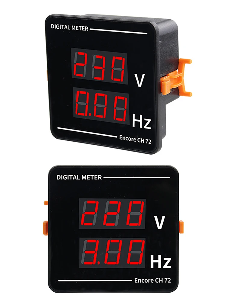 3 in1 AC50-500V voltmetro amperometro misuratore di frequenza 10 ~ 99.9Hz LED tensione corrente Hz Tester per Inverter stabilizzatore di tensione