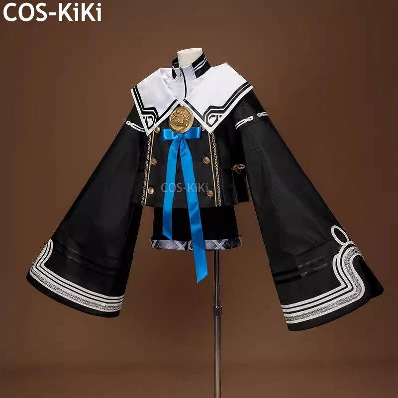 COS-KiKi MOBA Onmyoji Arena Hua Jing Linghai Moon Tide Game Suit Kimono Style Uniform Cosplay Costume Halloween Party Outfit Men